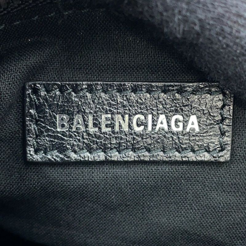 バレンシアガ ショルダーバッグ ルカゴール シリンダー レザー 771716 BALENCIAGA 黒