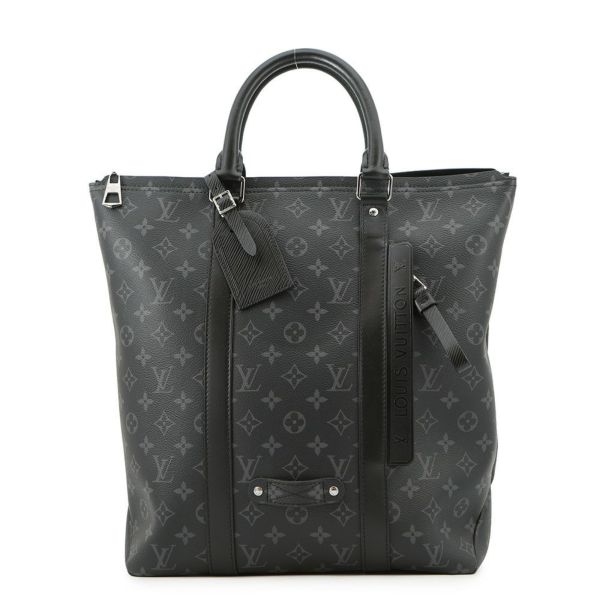 ルイヴィトン トートバッグ モノグラム・エクリプス トート・バックパック M45221 LOUIS VUITTON 2wayリュック 黒 ブラック