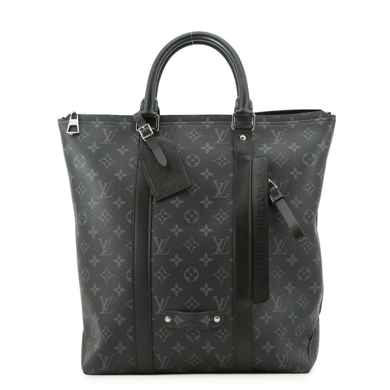 ルイヴィトン トートバッグ モノグラム・エクリプス トート・バックパック M45221 LOUIS VUITTON 2wayリュック 黒 ブラック