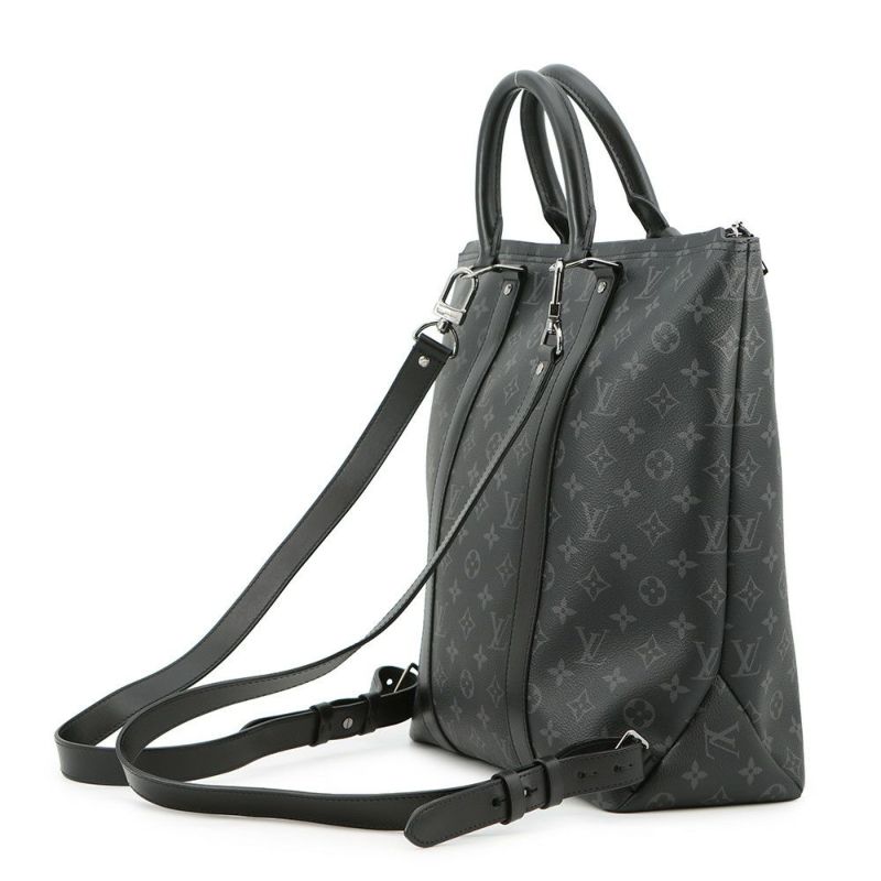 ルイヴィトン トートバッグ モノグラム・エクリプス トート・バックパック M45221 LOUIS VUITTON 2wayリュック 黒 ブラック