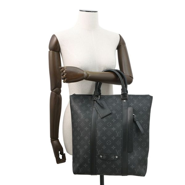 ルイヴィトン トートバッグ モノグラム・エクリプス トート・バックパック M45221 LOUIS VUITTON 2wayリュック 黒 ブラック