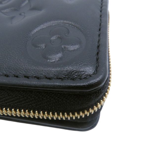 ルイヴィトン 二つ折り財布 ラムレザー/モノグラム・パターン ポルトフォイユ・ルー M81599 LOUIS VUITTON ブラック 黒