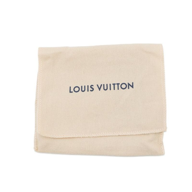 ルイヴィトン 二つ折り財布 ラムレザー/モノグラム・パターン ポルトフォイユ・ルー M81599 LOUIS VUITTON ブラック 黒