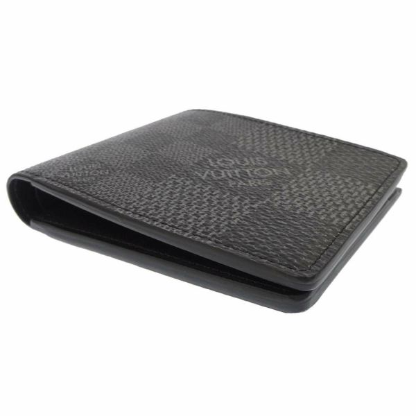 ルイヴィトン 二つ折り財布 ダミエ・グラフィット 3D  ポルトフォイユ・ミュルティプル N60434 ヴィトン メンズ 黒 ブラック