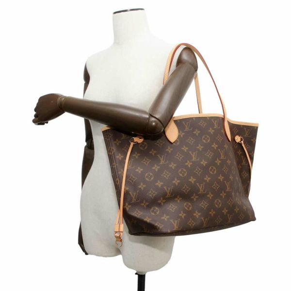 ルイヴィトン トートバッグ モノグラム ネヴァーフルMM ポーチ付き M40995 LOUIS VUITTON ヴィトン ショルダーバッグ