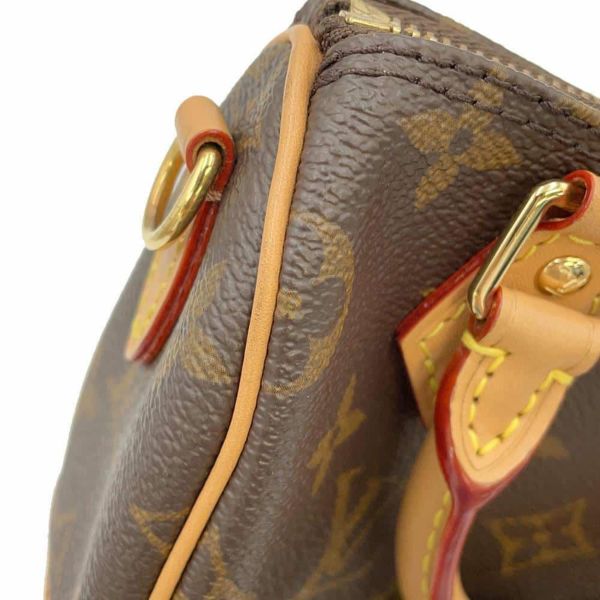 ルイヴィトン ハンドバッグ モノグラム ナノ・スピーディ M81085 LOUIS VUITTON 2wayショルダーバッグ