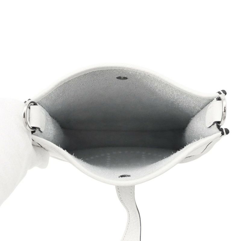 エルメス エブリンTPM 111cm アマゾン ニューホワイト/シルバー金具 トリヨンクレマンス W刻印 白