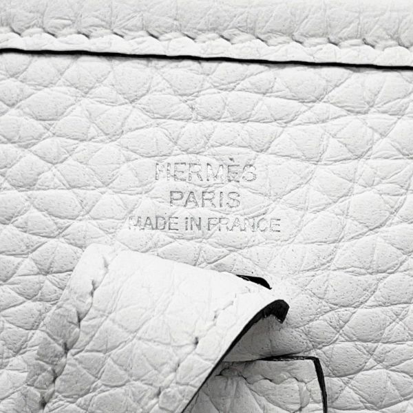 エルメス エブリンTPM 111cm アマゾン ニューホワイト/シルバー金具 トリヨンクレマンス W刻印 白