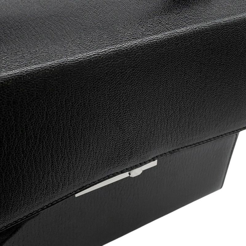 エルメス チェーンショルダーバッグ シネティック ブラック/シルバー金具 シェブルミゾル C刻印 黒