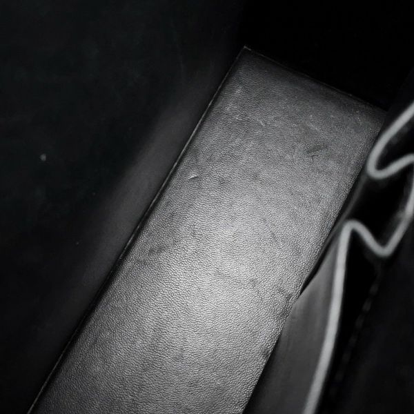 エルメス チェーンショルダーバッグ シネティック ブラック/シルバー金具 シェブルミゾル C刻印 黒