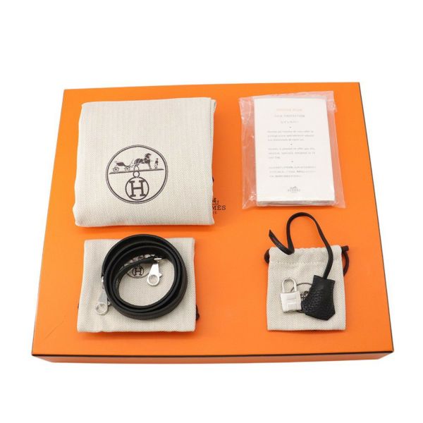 エルメス ハンドバッグ ボリード31 ブラック/シルバー金具 トリヨンクレマンス C刻印 2wayショルダー 黒