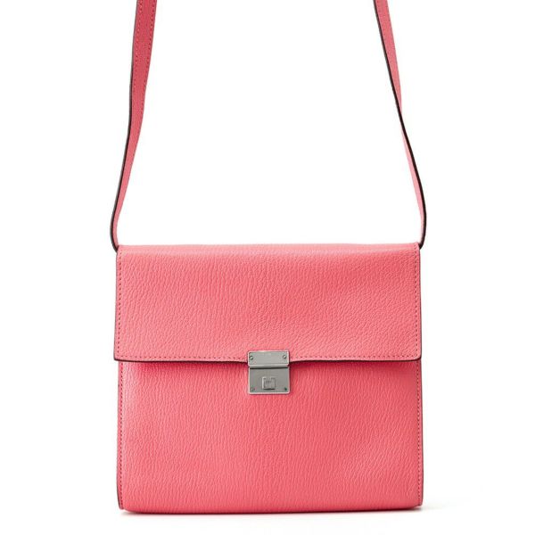 エルメス 財布 クリック16 ローズアザレ/シルバー金具 シェブルミゾル D刻印 HERMES ショルダーウォレット