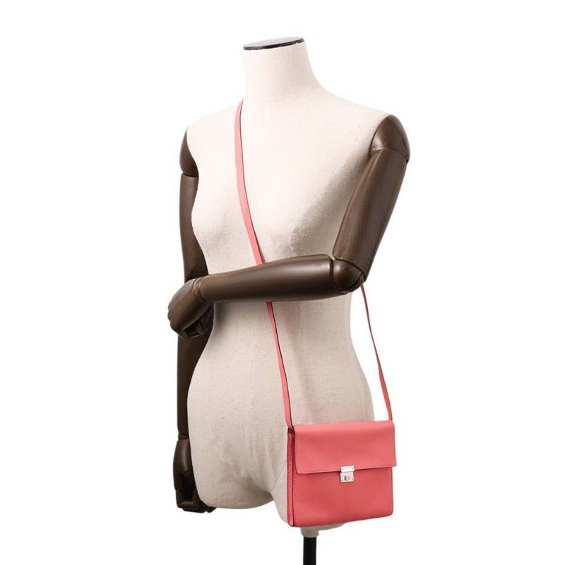 エルメス 財布 クリック16 ローズアザレ/シルバー金具 シェブルミゾル D刻印 HERMES ショルダーウォレット