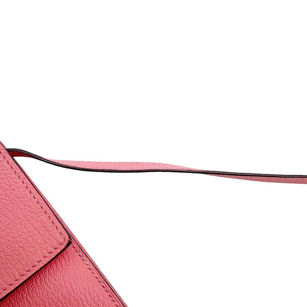 エルメス 財布 クリック16 ローズアザレ/シルバー金具 シェブルミゾル D刻印 HERMES ショルダーウォレット