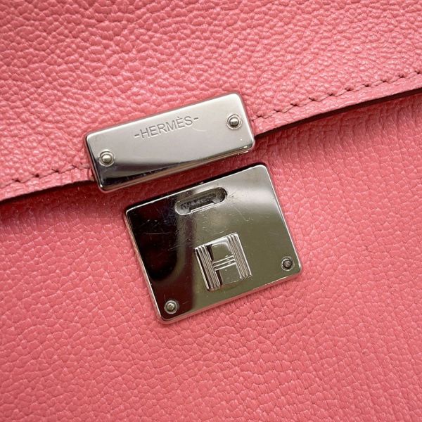 エルメス 財布 クリック16 ローズアザレ/シルバー金具 シェブルミゾル D刻印 HERMES ショルダーウォレット