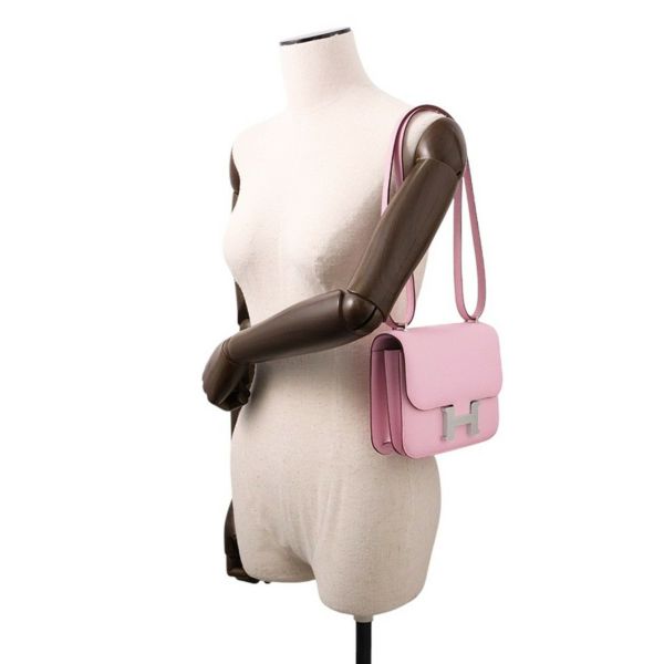 エルメス ミニ コンスタンス3 ミロワール モーヴシルベストル/シルバー金具 エプソン K刻印