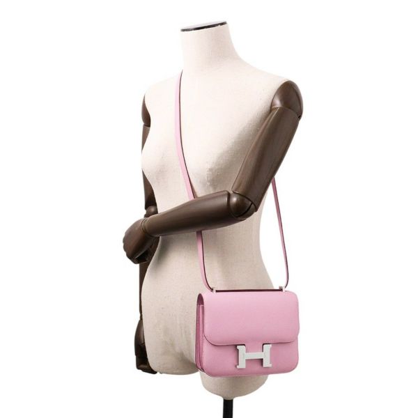 エルメス ミニ コンスタンス3 ミロワール モーヴシルベストル/シルバー金具 エプソン K刻印