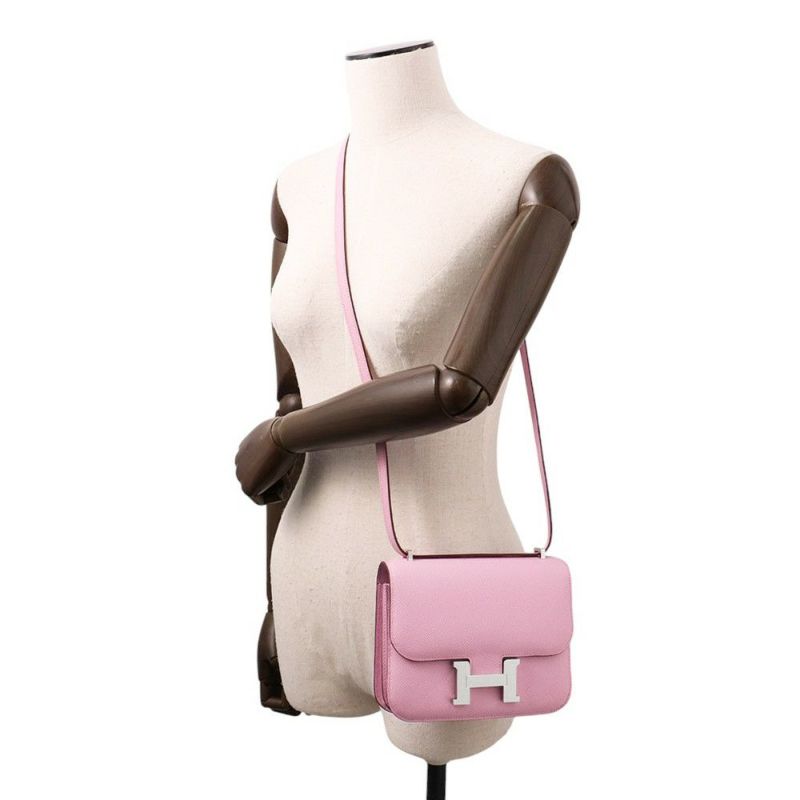 エルメス ミニ コンスタンス3 ミロワール モーヴシルベストル/シルバー金具 エプソン K刻印