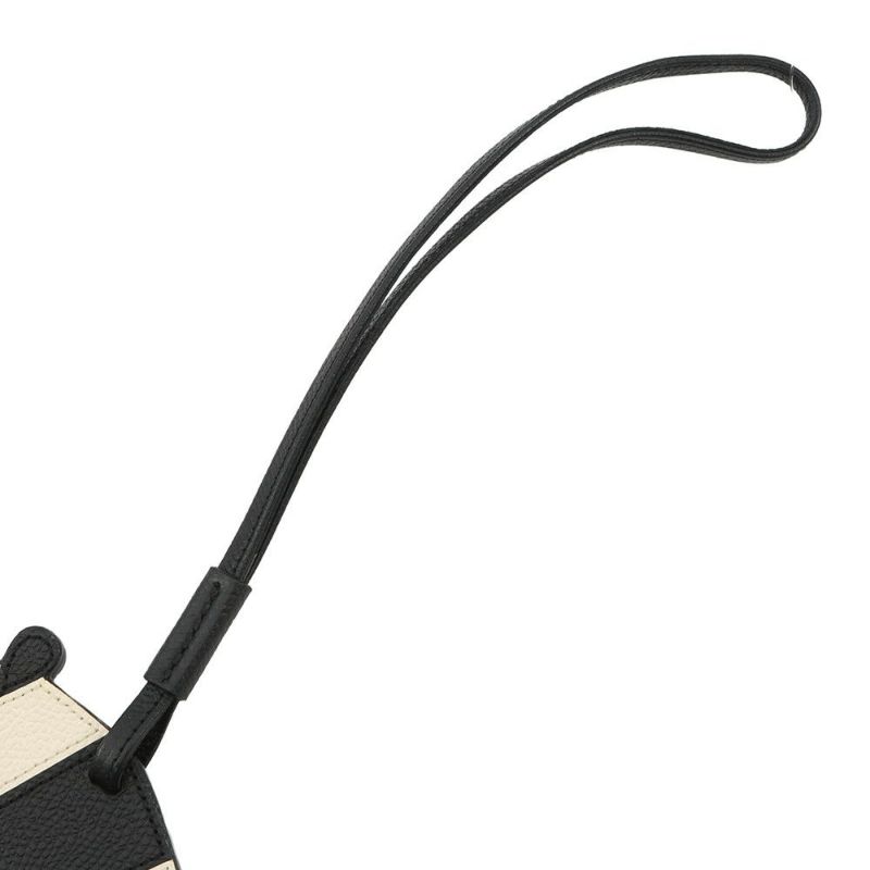 ヴァレクストラ バッグチャーム パンダ カーフレザー V3N11 Valextra 黒