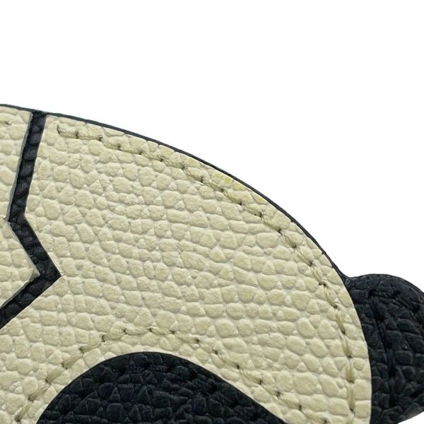 ヴァレクストラ バッグチャーム パンダ カーフレザー V3N11 Valextra 黒