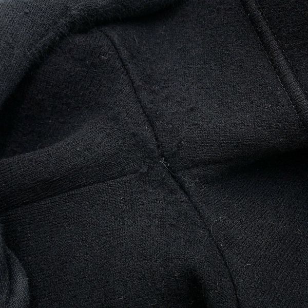 シャネル コート スポーツライン コート カシミヤ レディースサイズ38 P36681 CHANEL アウター 黒