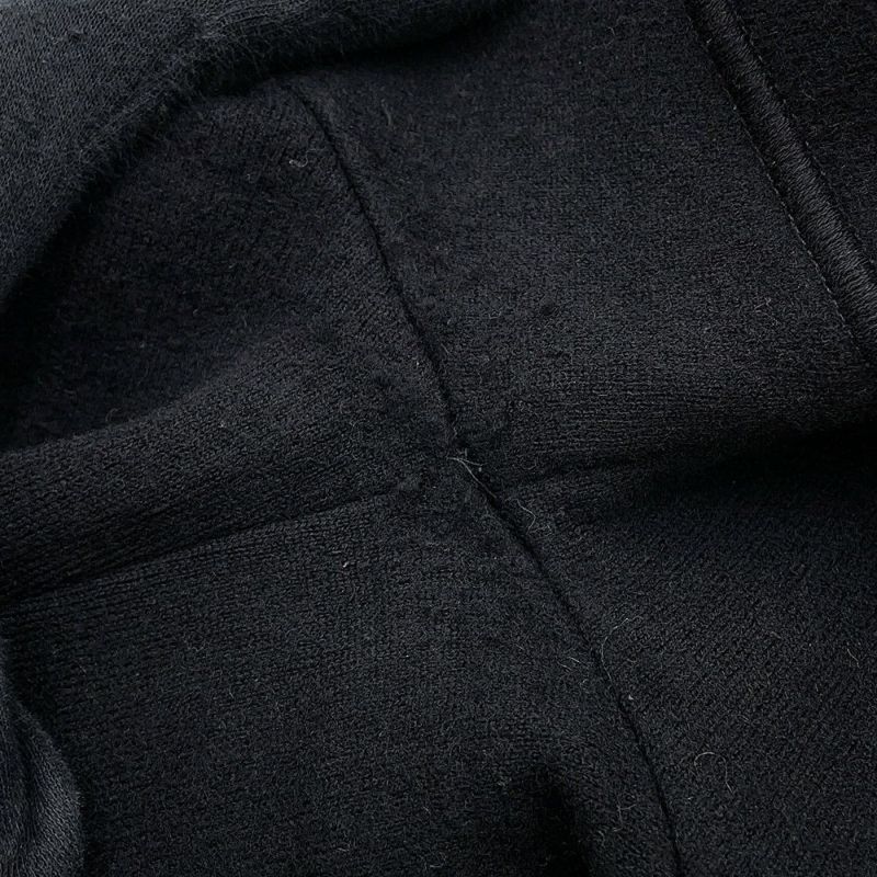 シャネル コート スポーツライン コート カシミヤ レディースサイズ38 P36681 CHANEL アウター 黒