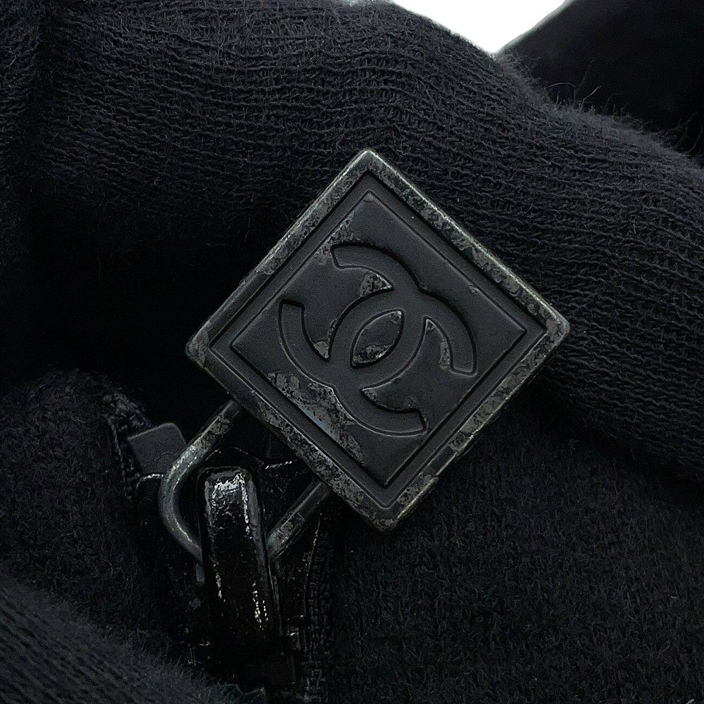 シャネル コート スポーツライン コート カシミヤ レディースサイズ38 P36681 CHANEL アウター 黒