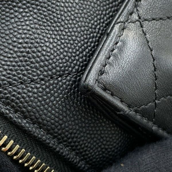 シャネル ハンドバッグ マトラッセ ココマーク ボーリングバッグ キャビアスキン ラムスキン AS1360 CHANEL 2WAY 黒