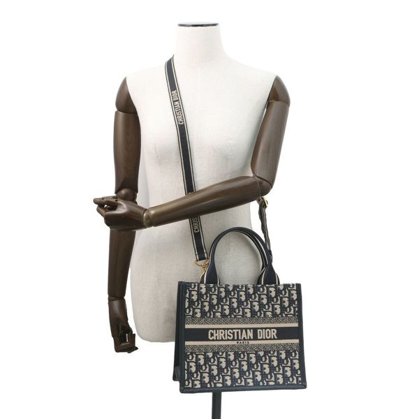 クリスチャン・ディオール トートバッグ  オブリーク エンブロイダリー ブックトート スモール M1325CZBB 2way トロッター