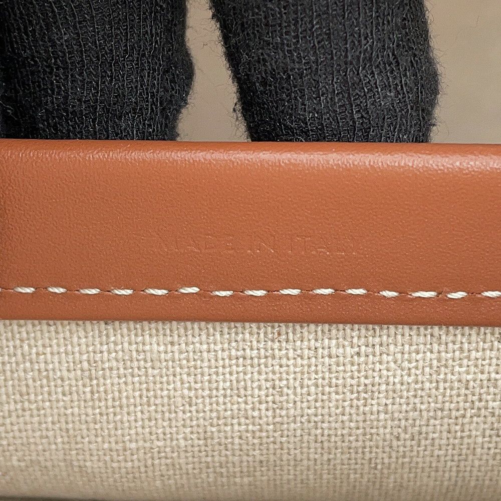 セリーヌ トートバッグ ラージ カバ タイス コットン 196762EG8 CELINE 白 黒