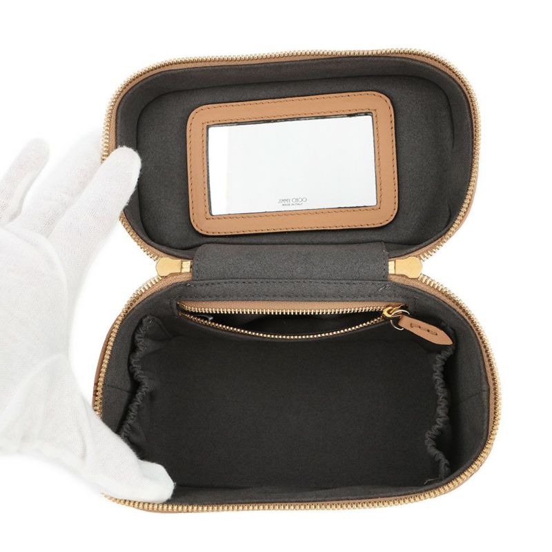 ジミーチュウ ハンドバッグ バニティバッグ レザー JIMMY CHOO 2way