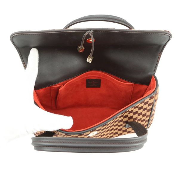 ルイヴィトン ハンドバッグ ダミエ・ソバージュ/ハラコ ライオン M92131 LOUIS VUITTON ヴィトン バッグ