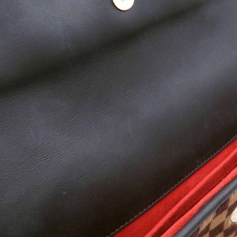 ルイヴィトン ハンドバッグ ダミエ・ソバージュ/ハラコ ライオン M92131 LOUIS VUITTON ヴィトン バッグ