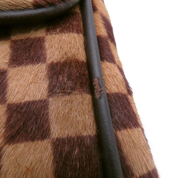 ルイヴィトン ハンドバッグ ダミエ・ソバージュ/ハラコ ライオン M92131 LOUIS VUITTON ヴィトン バッグ