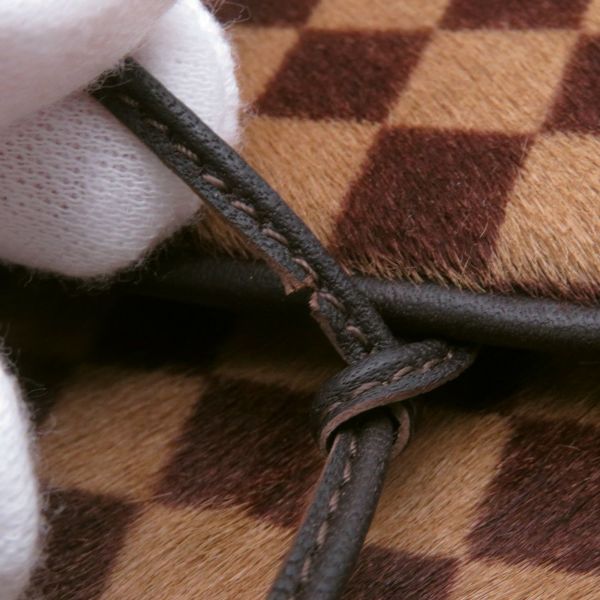 ルイヴィトン ハンドバッグ ダミエ・ソバージュ/ハラコ ライオン M92131 LOUIS VUITTON ヴィトン バッグ