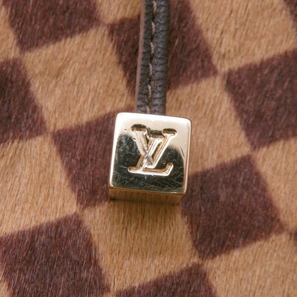 ルイヴィトン ハンドバッグ ダミエ・ソバージュ/ハラコ ライオン M92131 LOUIS VUITTON ヴィトン バッグ