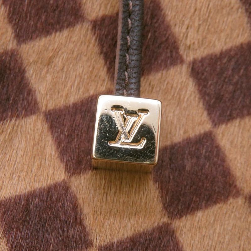 ルイヴィトン ハンドバッグ ダミエ・ソバージュ/ハラコ ライオン M92131 LOUIS VUITTON ヴィトン バッグ