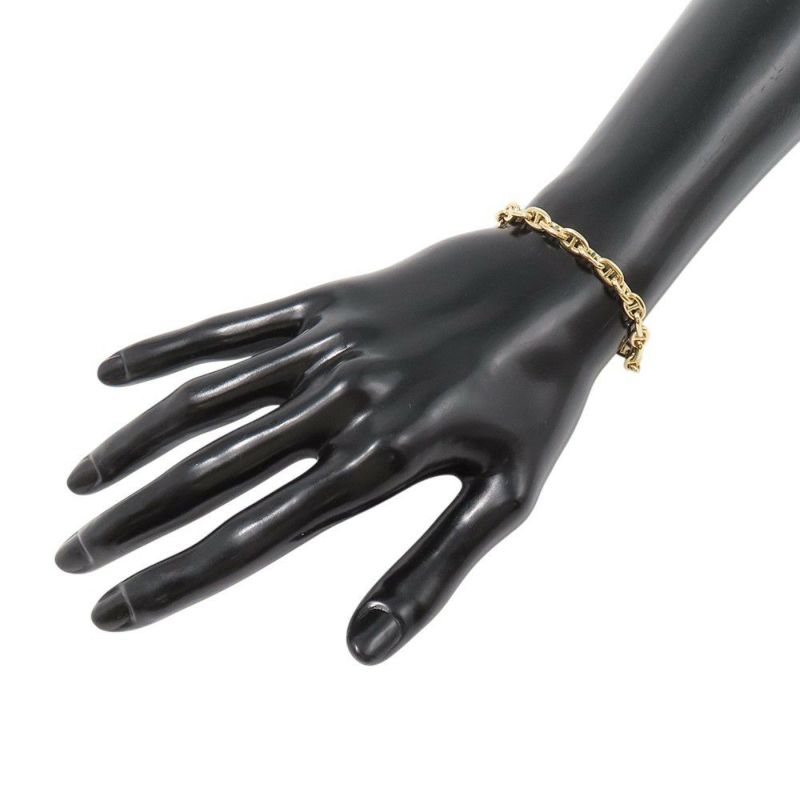 エルメス ブレスレット シェーヌダンクルTPM 22コマ K18YGイエローゴールド HERMES ジュエリー