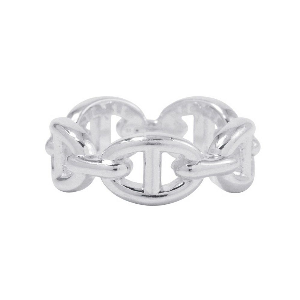 エルメス リング シェーヌダンクル アンシェネPM Enchainee SV925シルバー リングサイズ51 HERMES ジュエリー