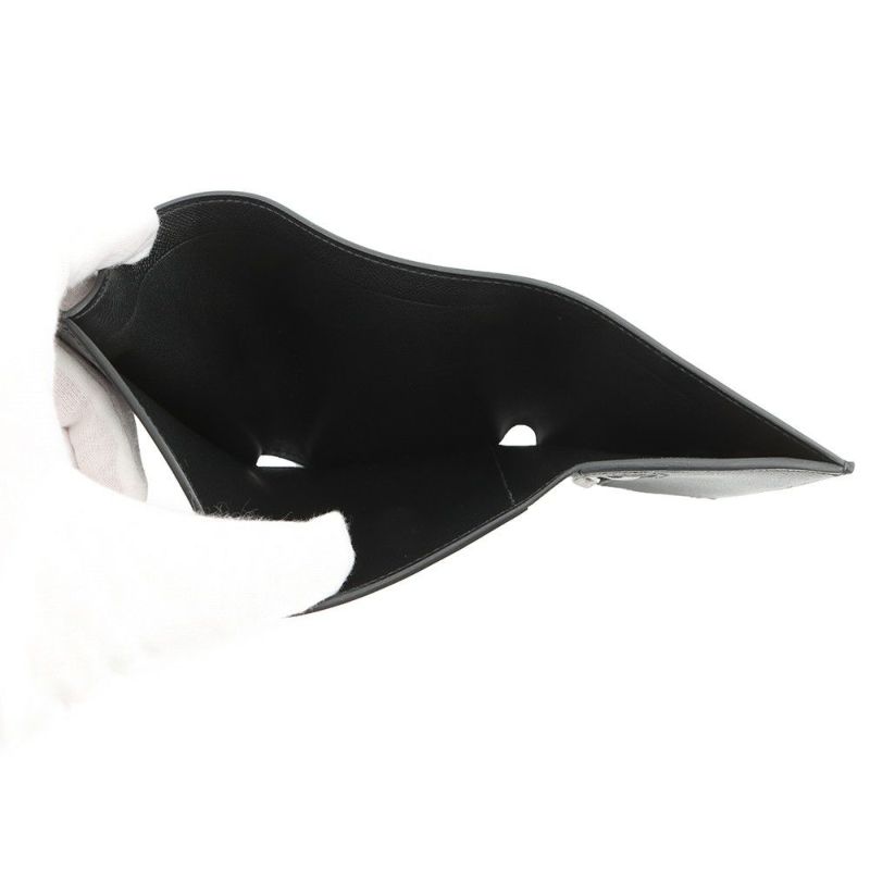 エルメス 三つ折り財布 ベアンコンビネ ブラック/ブラック金具 ヴォーマダム W刻印 HERMES 財布 黒