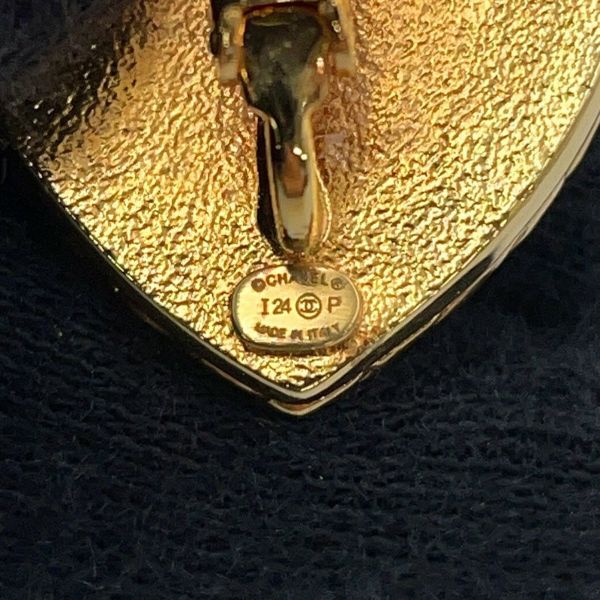 シャネル イヤリング ハートモチーフ デニム ココマーク メタル I24 P CHANEL アクセサリー
