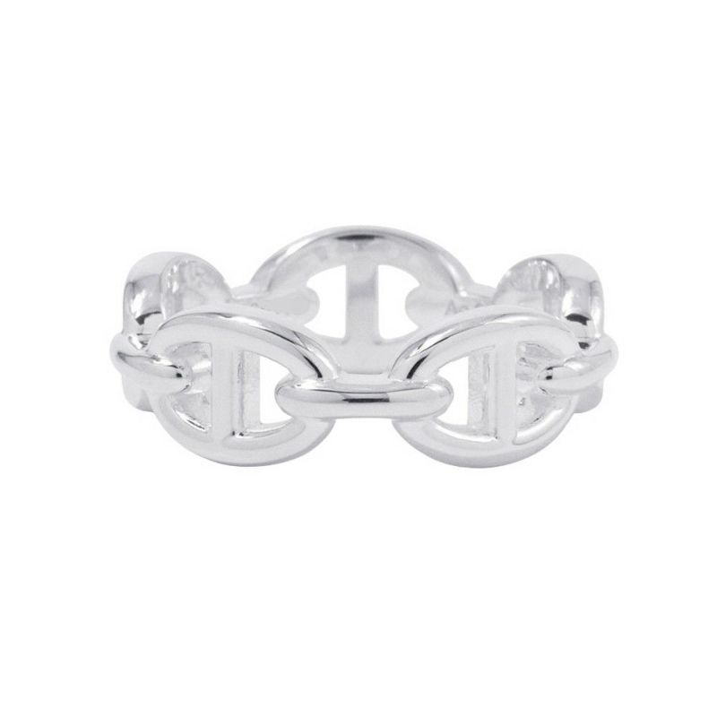 エルメス リング シェーヌダンクル アンシェネPM Enchainee SV925シルバー リングサイズ55 HERMES ジュエリー