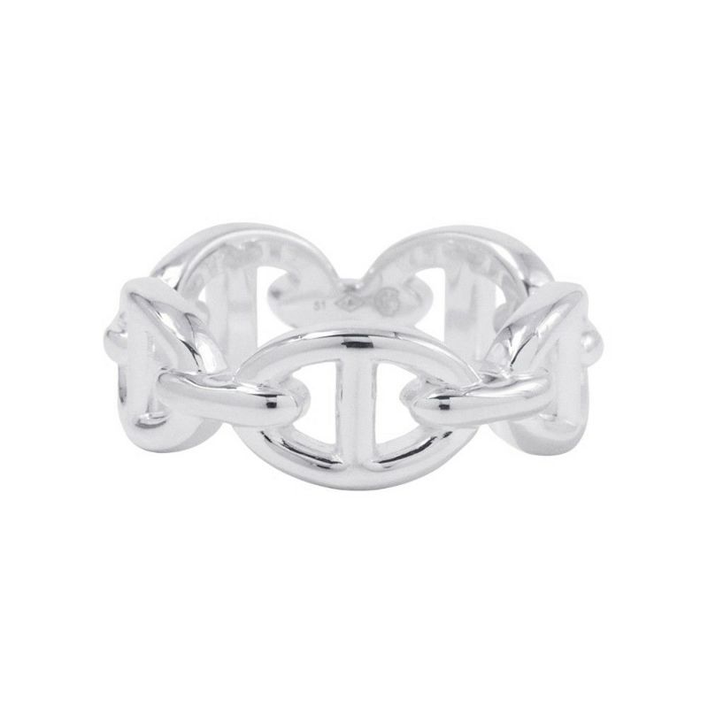 エルメス リング シェーヌダンクル アンシェネPM Enchainee SV925シルバー リングサイズ51 HERMES ジュエリー