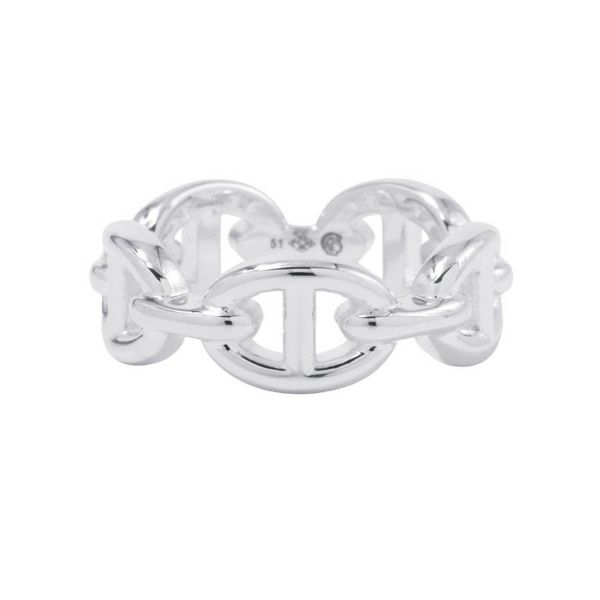 エルメス リング シェーヌダンクル アンシェネPM Enchainee SV925シルバー リングサイズ51 HERMES ジュエリー