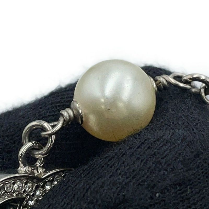 シャネル ネックレス ココマーク フェイクパール ラインストーン B17 V A36121 CHANEL ロングネックレス