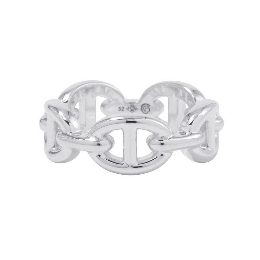 エルメス リング シェーヌダンクル アンシェネPM Enchainee SV925シルバー リングサイズ52 HERMES ジュエリー