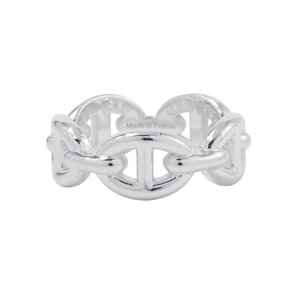 エルメス リング シェーヌダンクル アンシェネPM Enchainee SV925シルバー リングサイズ53 HERMES ジュエリー