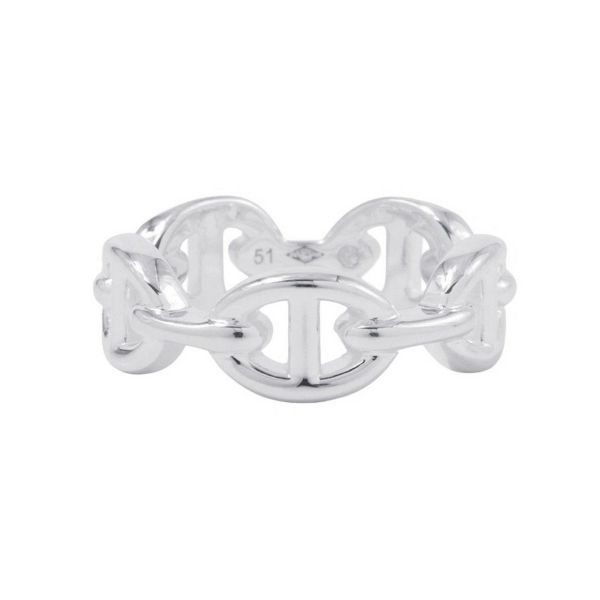 エルメス リング シェーヌダンクル アンシェネPM Enchainee SV925シルバー リングサイズ51 HERMES ジュエリー