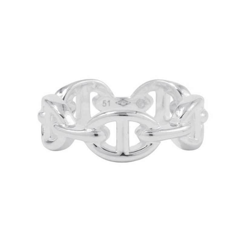 エルメス リング シェーヌダンクル アンシェネPM Enchainee SV925シルバー リングサイズ51 HERMES ジュエリー