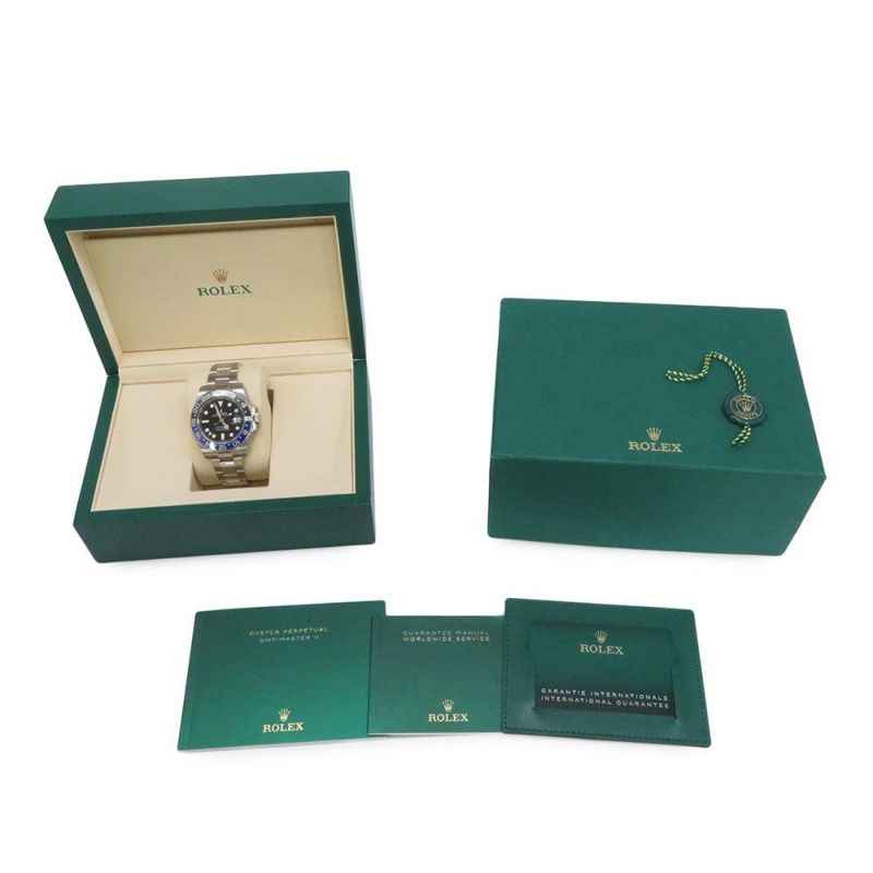 ロレックス GMTマスター2 デイト ランダムシリアル ルーレット 126710BLNR ROLEX 腕時計 黒文字盤